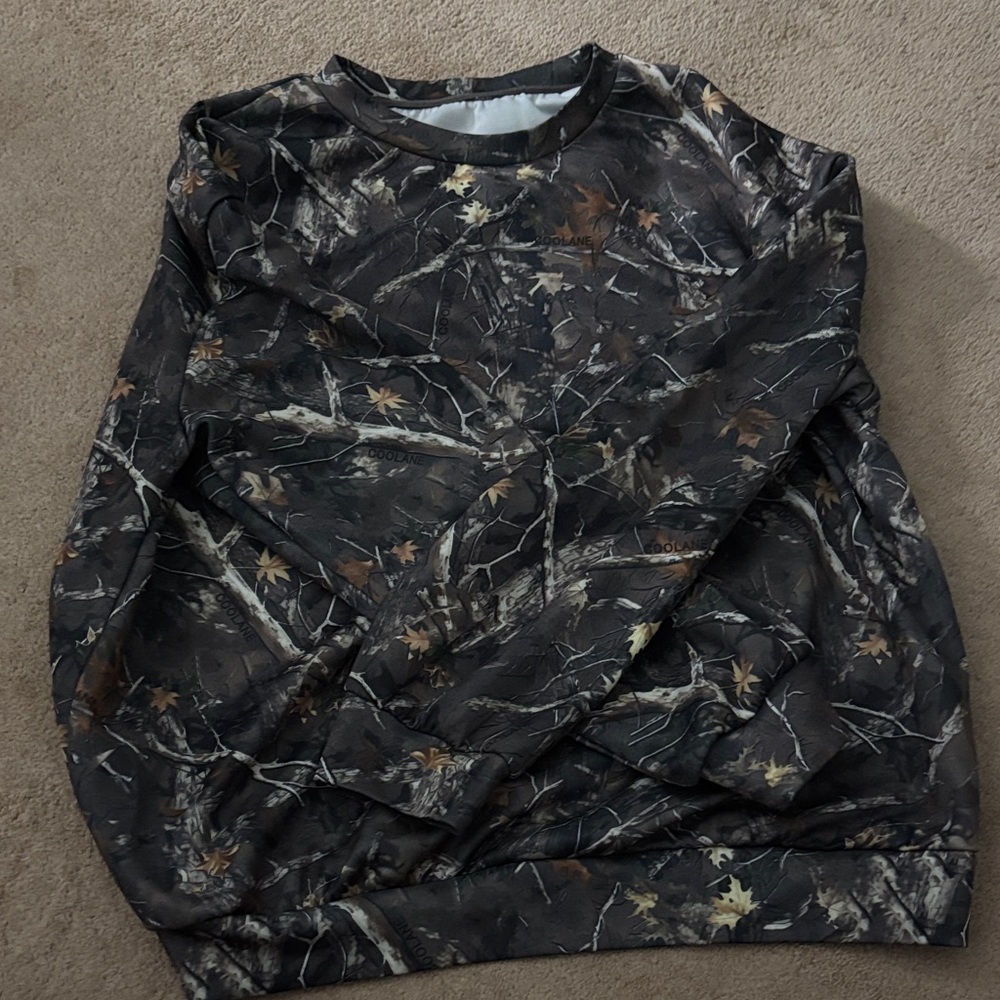 COOLA Men's Forest Camouflage Crewneck Sweater